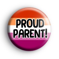 Lesbian Flag Proud Parent Badge