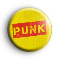 Punk Pink and Yellow Badge