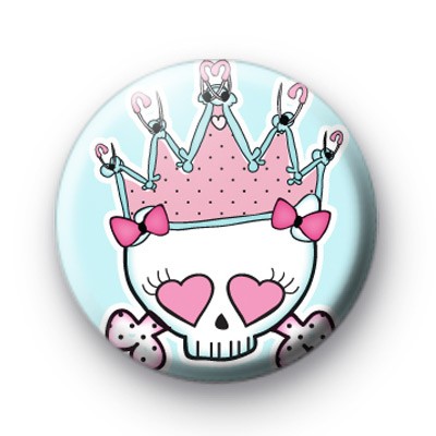 Punk Rock Crown Button Badges