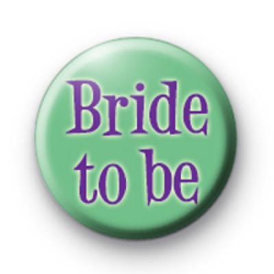 Purple Bride to be badge