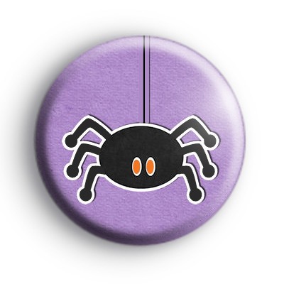 Black Creepy Halloween Spider Badges