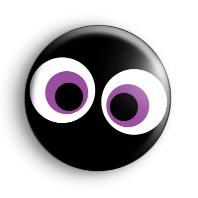 Purple Spooky Eyes Badge