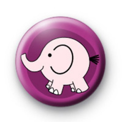 Pink Elephant Badge