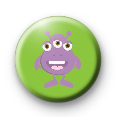 Purple Monster Button Badges