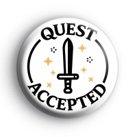 Quest Accepted Gamer Badge Button Badges