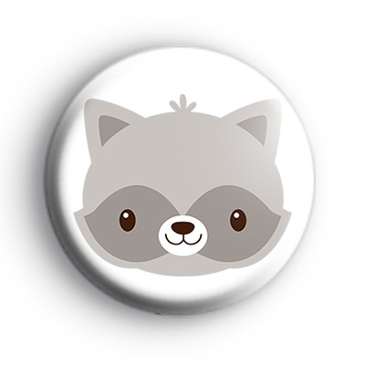 Adorable Raccoon Animal Badge