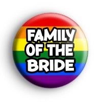 Rainbow Family Of The Bride LGBTQ Badge