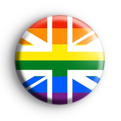 Rainbow Pride Union Jack Badge