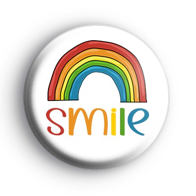 Positive Rainbow Smile Badge