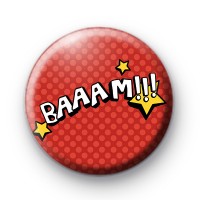 Red Comic Book Baaam Badge