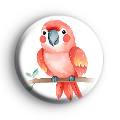 Parrot Red Bird Badge