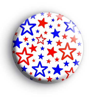 Red White & Blue Stars Badge