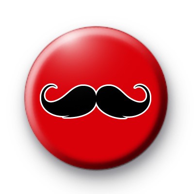 Red and Black Moustache Badges Movember