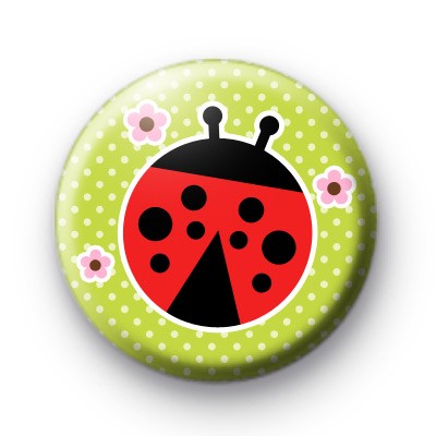 Red and Black Ladybird Badge