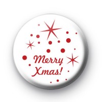Red Merry Xmas Badge
