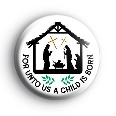 Religious Christ Christmas Badge