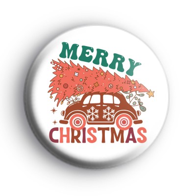 Retro Cool Merry Christmas Badge