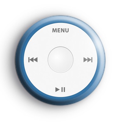 Retro mp3 Player Button Badge