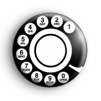 Rotary Phone Badge