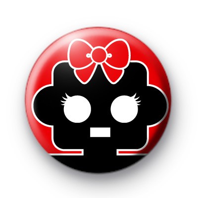 Mrs Robot Cute Badge