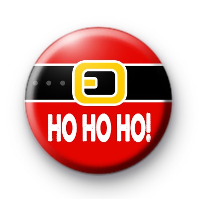 Santa Belly HO HO HO Badge