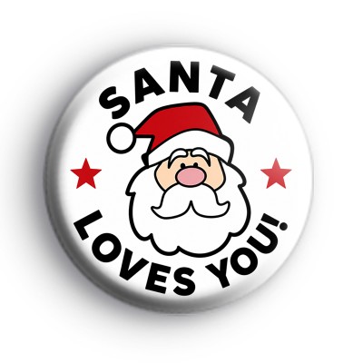 Santa Loves You Badges