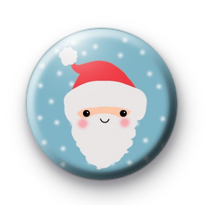 Santa Face Cute Button Badges