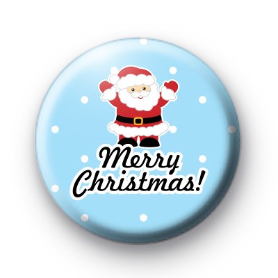 Festive Santa Merry Christmas Badge