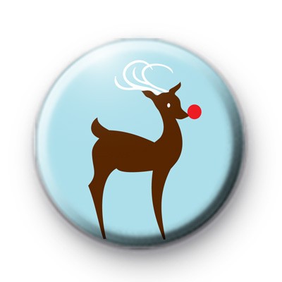 Santa's Cute Reindeer Badge
