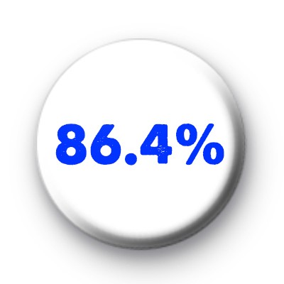 86.4 Percent Scotland Referendum Badges