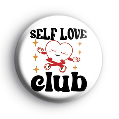 Retro Vibe Self Love Club Badge