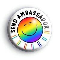 SEND Ambassador Rainbow Badge Button Badges