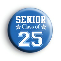 Blue Senior Class of 2025 School Leaver Badge