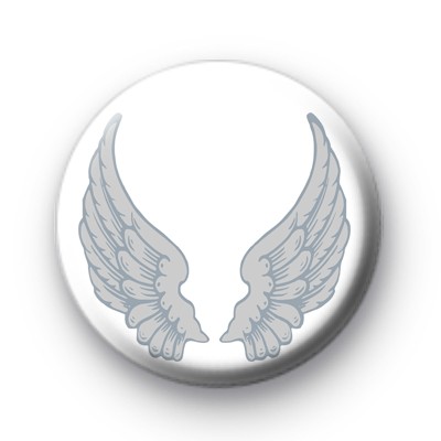 Silver Angel Wings Badge