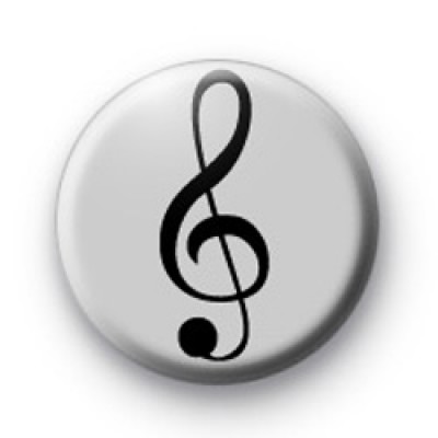 Silver Treble Clef Badge