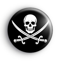 Skull and Cross Swords Badges