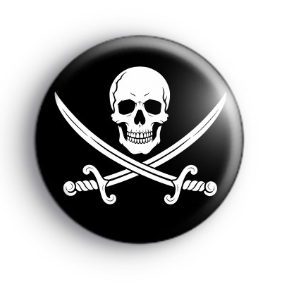 Skull and Cross Swords Badges