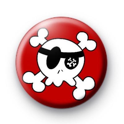 Red Boys Skull Badges