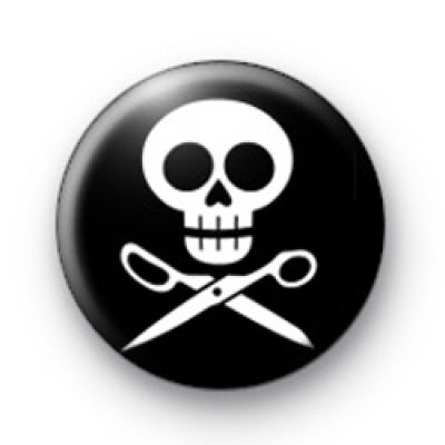 Black and White Skull Badges