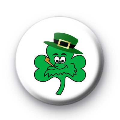 Smoking Irish Shamrock Badge