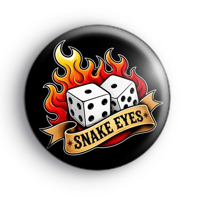 Snake Eyes Dice Badge