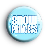 Blue Snow Princess Badge Button Badges