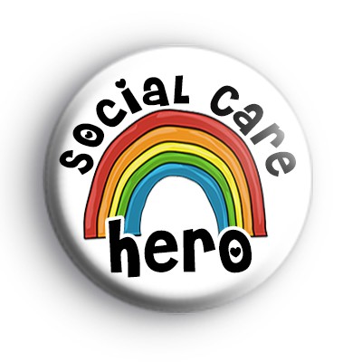 Social Care Hero Rainbow Badge