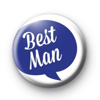 Speech Bubble Bestman Button Badge