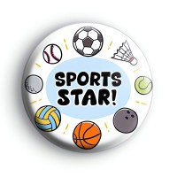 Sports Star Sporting Badge Button Badges