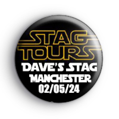 Black and Yellow Stag Tours Badge