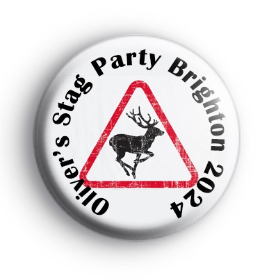 Custom Stag Sign Stag Party Badge