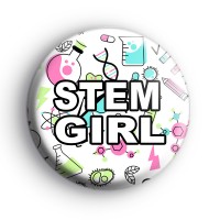 Stem Girl Science Pattern Badge