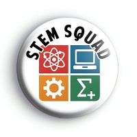 STEM Squad Symbol Badge Button Badges