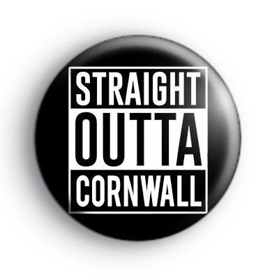 Custom Straight Outta Button Badge